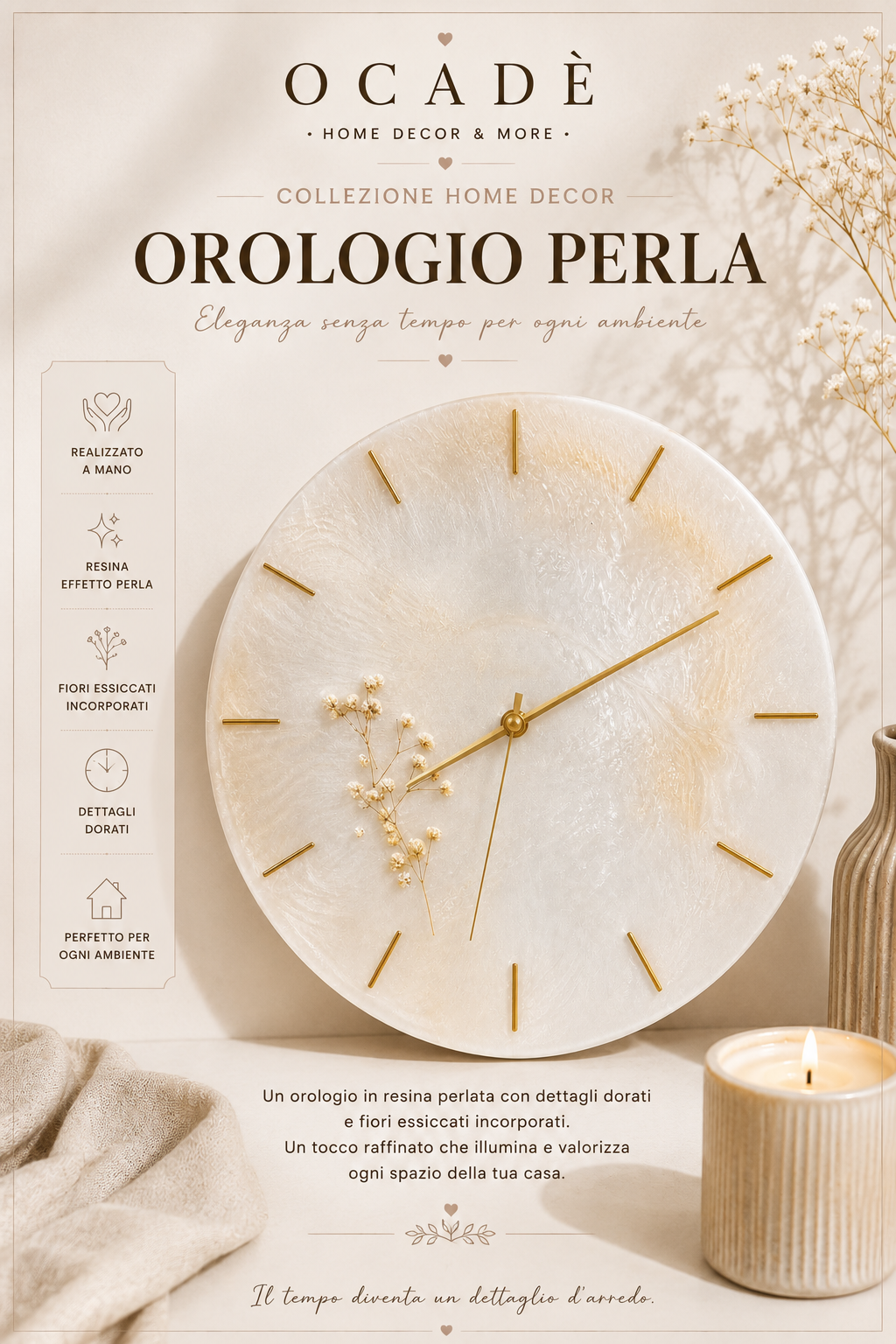 Orologio in Resina Artigianale