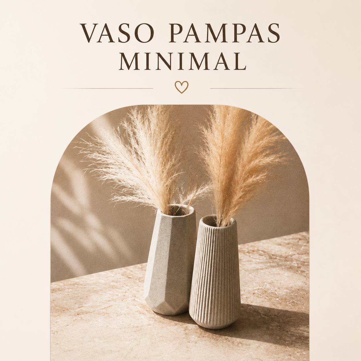Vaso Pampas Minimal – Set 2 Vasi Decorativi