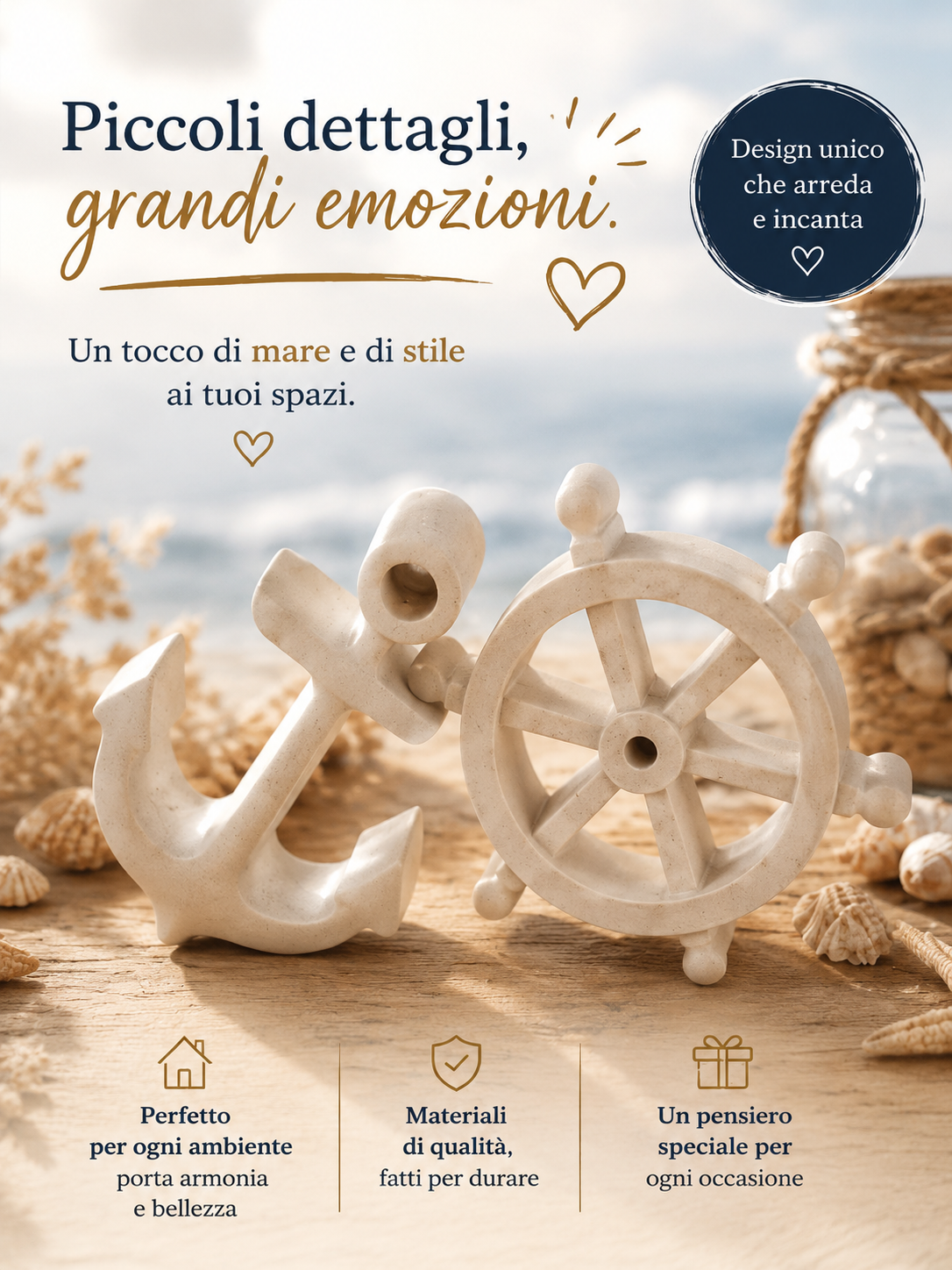 Set Ancora e Timone Marino