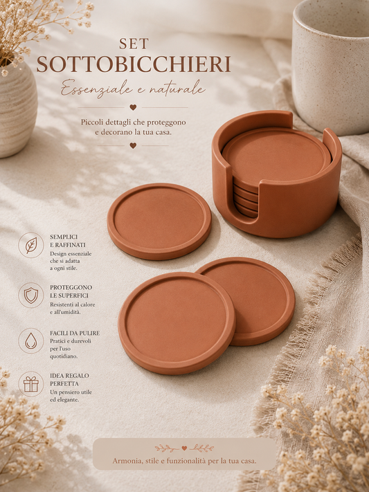 Set Sottobicchieri Essenziale