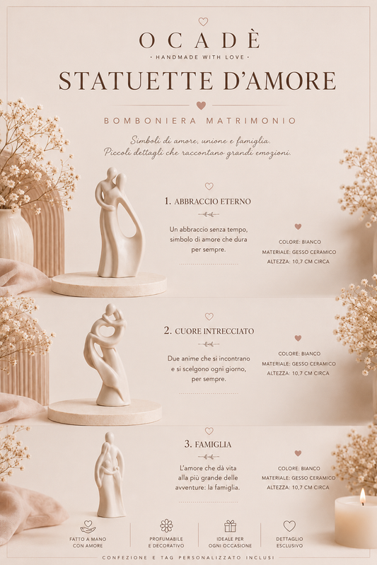 Statuette d’Amore Artigianali – Bomboniere Matrimonio