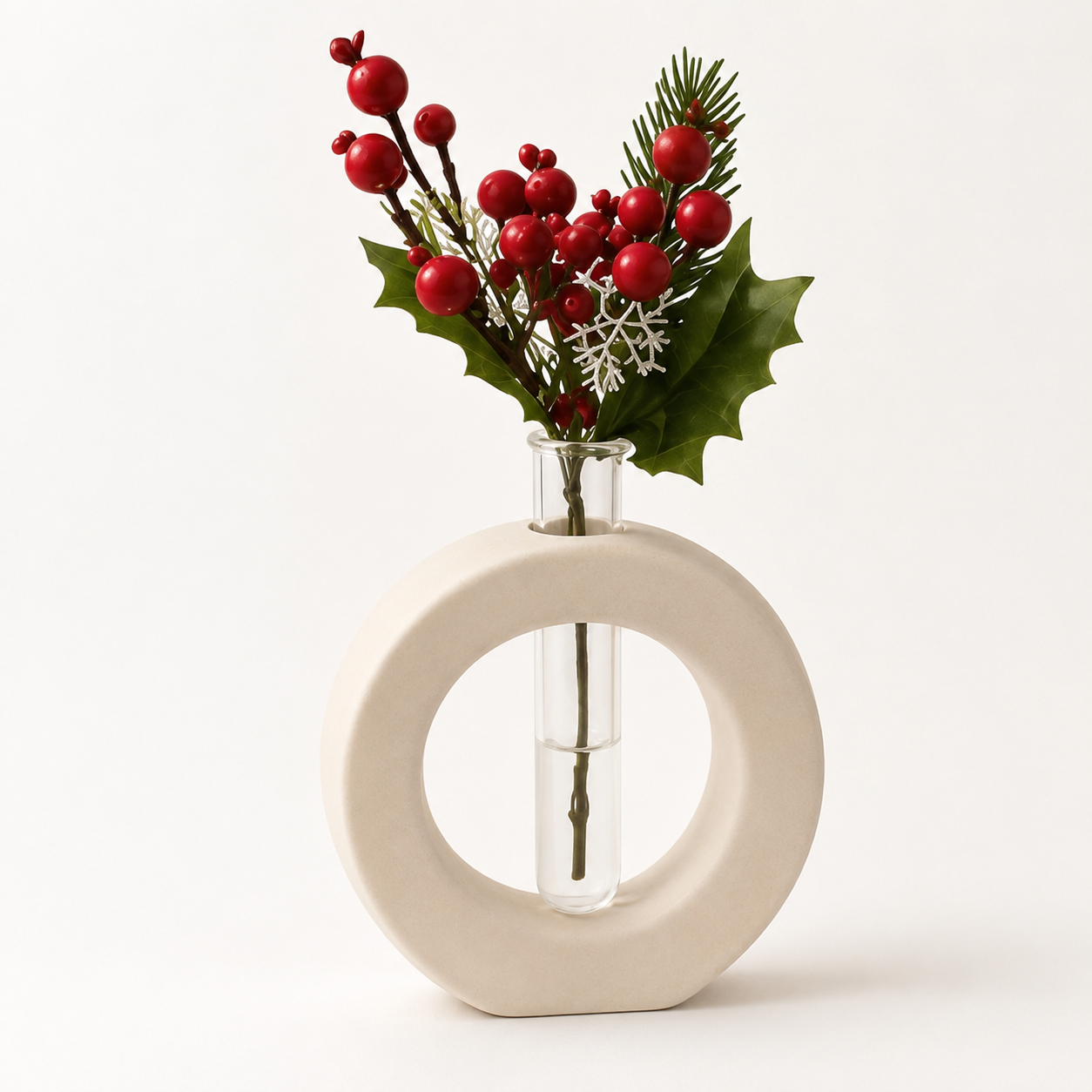 Vaso Minimal da Tavolo in Gesso Ceramico