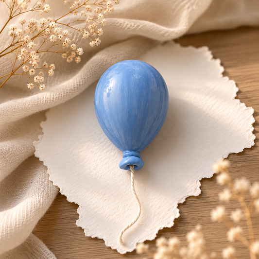 Palloncino Baby Decorativo in Gesso Ceramico