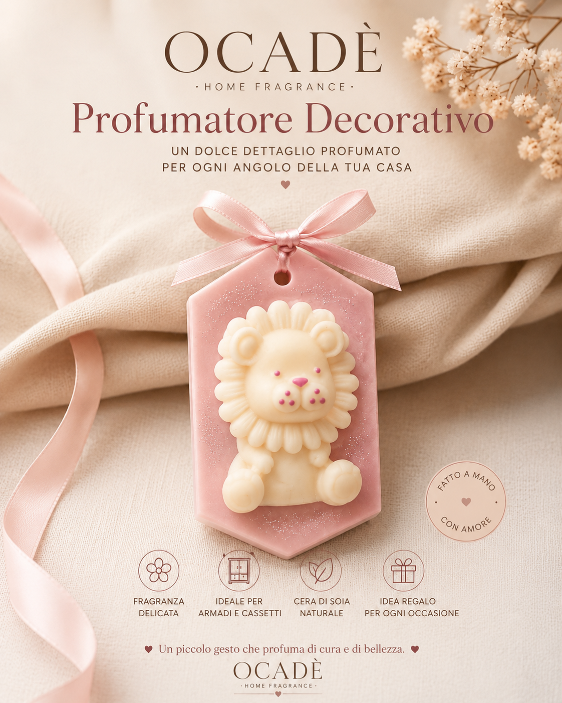 Profumatore Decorativo Leone – Home Fragrance Ocadè