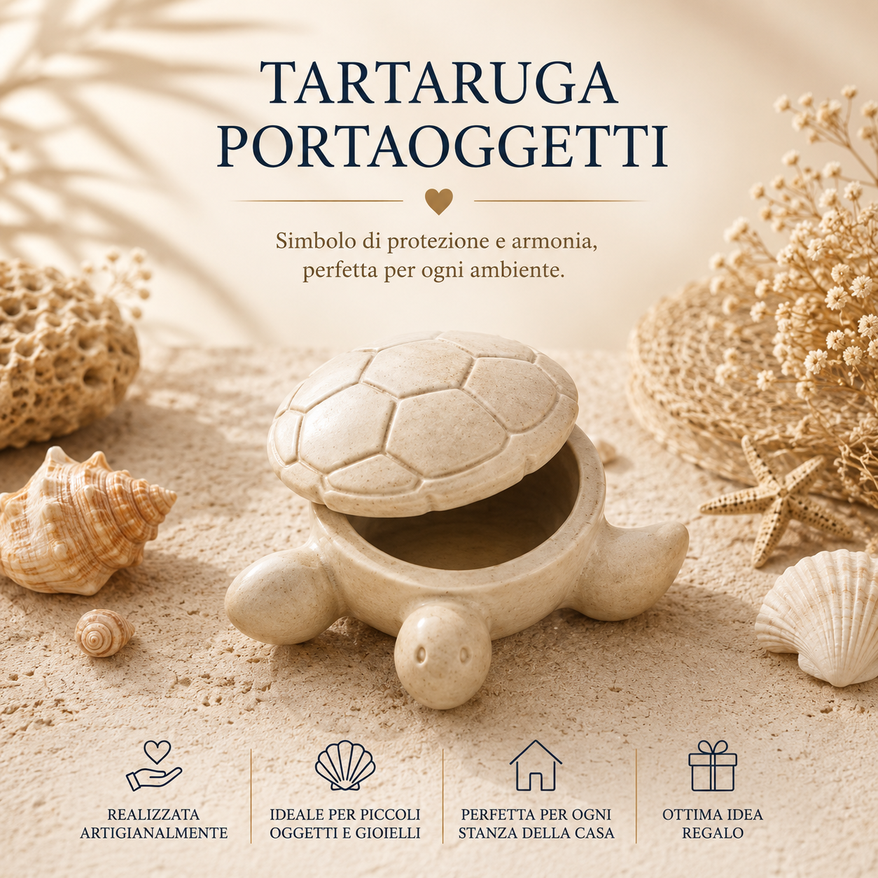 Tartaruga Portaoggetti Marina